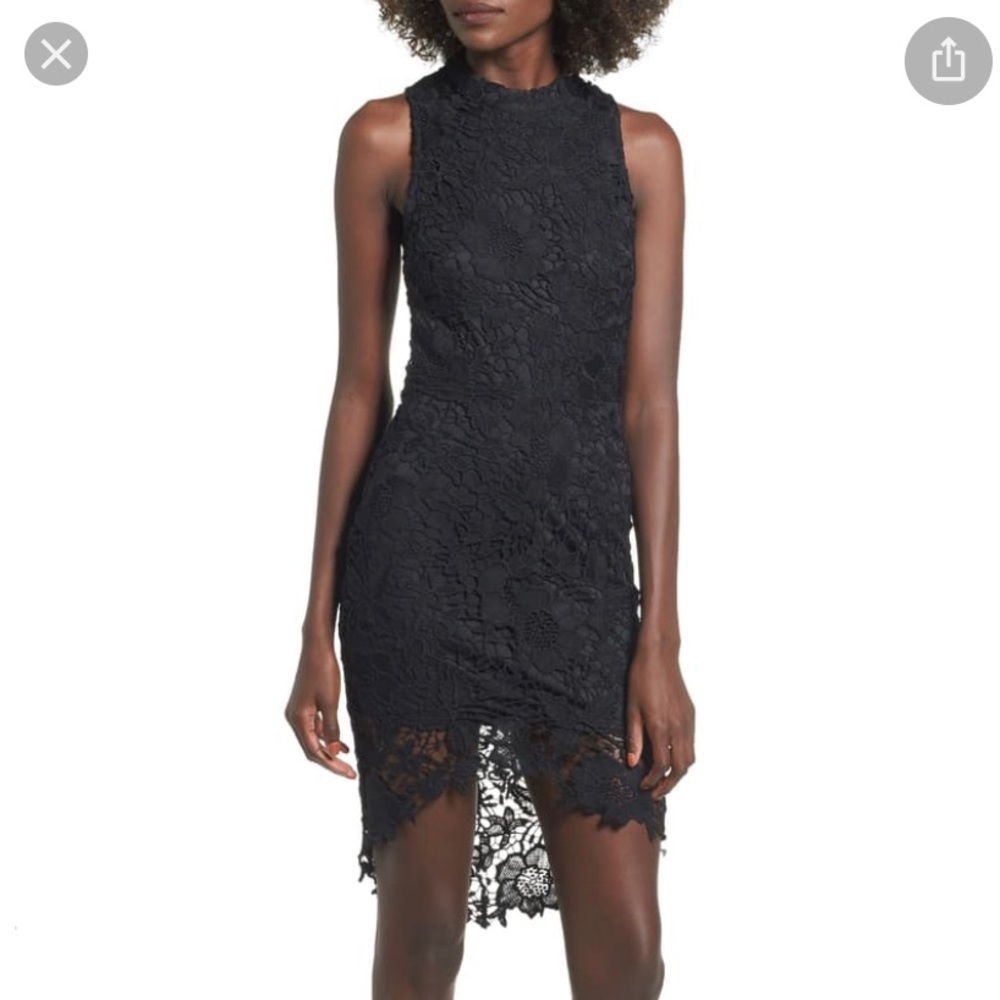 ASTR Samantha Lace Dress Black Sz S/ Sz 6 NWT